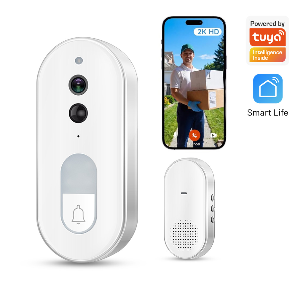 Home Cinema Hd - Inteligentny wideodomofon Tuya, bezprzewodowy, kamera zewnętrzna