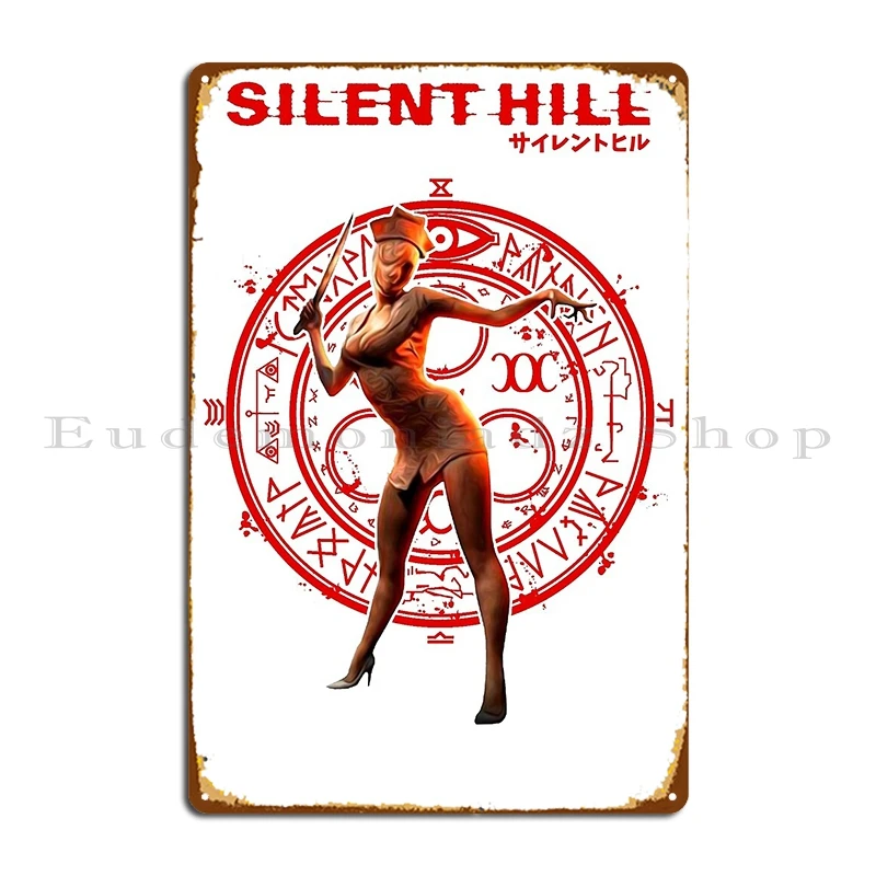 Home Cinema Design - Silent Hill Pielęgniarka Metalowy Znak Plakat