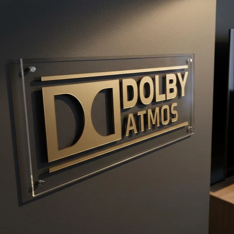 Home Cinema Atmos - Znak Dolby Atmos: Dekoracja 3D do