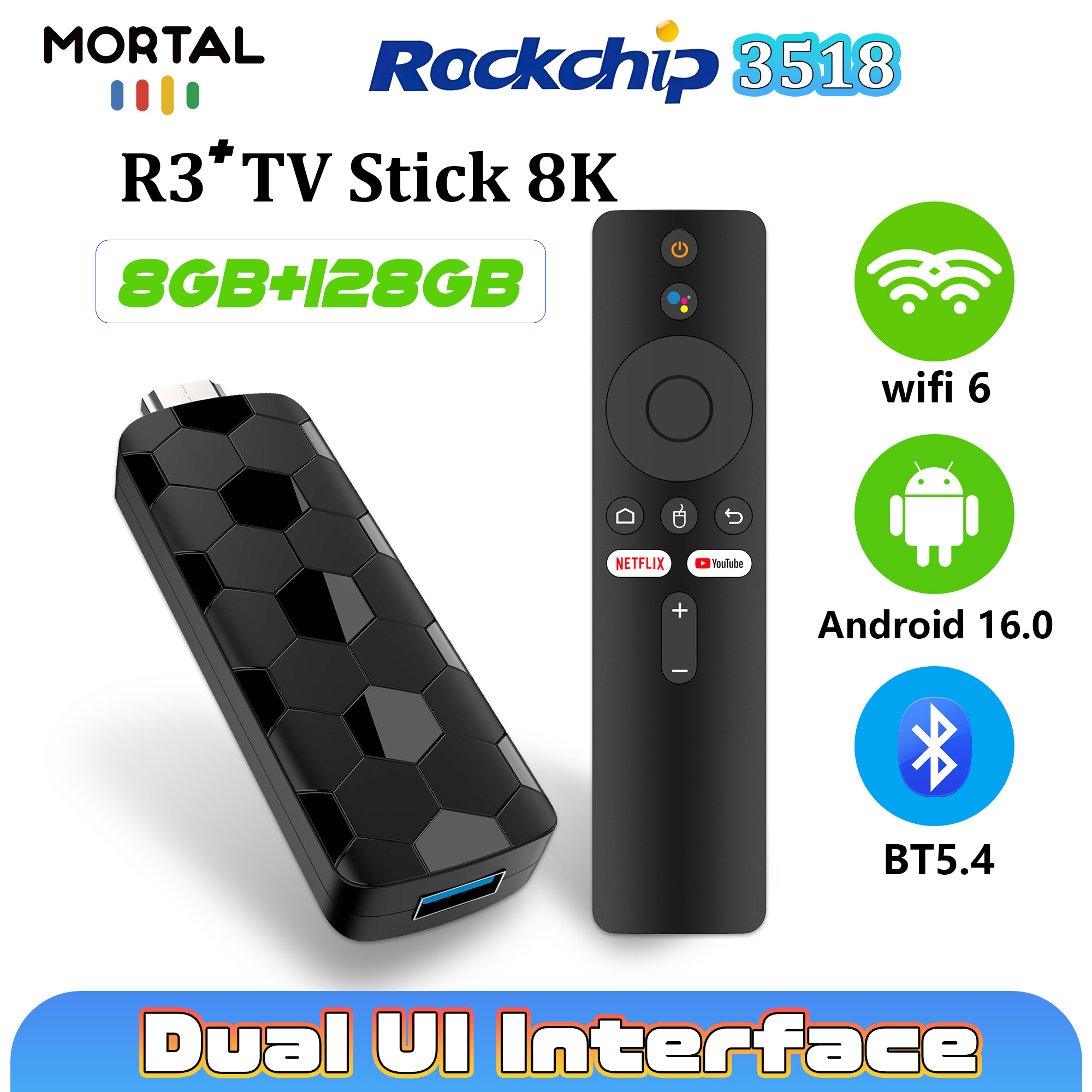 Home Cinema Hd - Mortal R3+ TV Stick Android 16