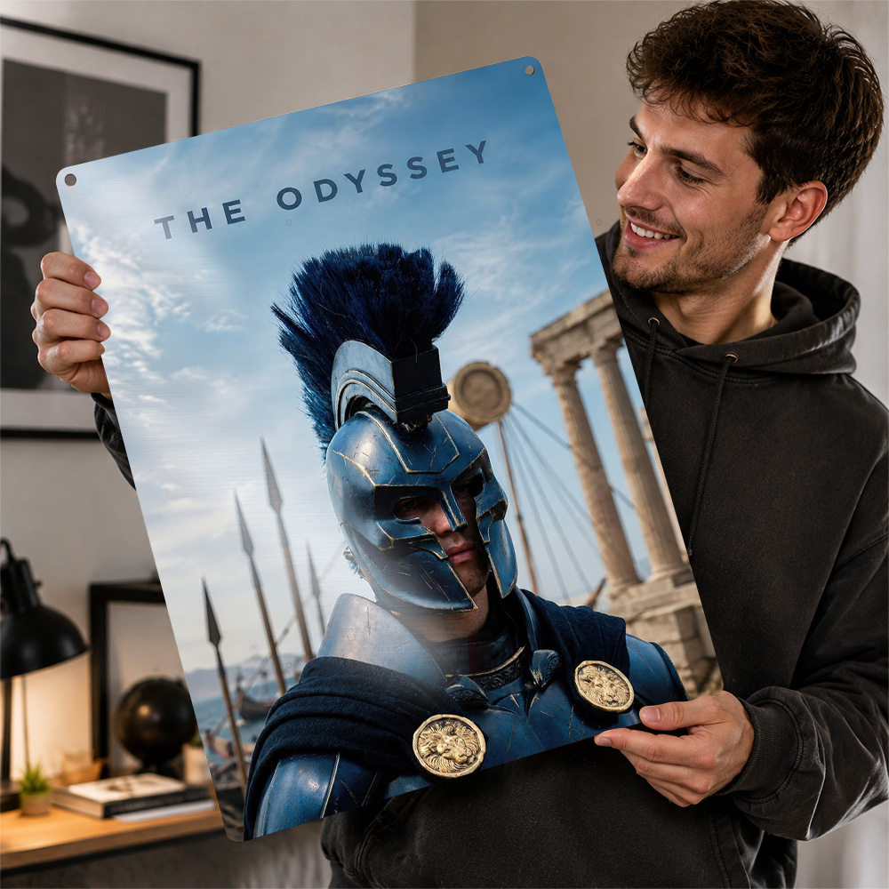 Home Cinema Gadgets - Plakat Odyseja Agamemnona, metalowy szyld w