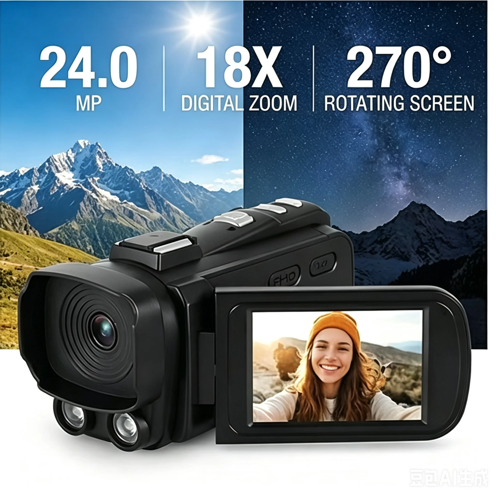Kamera cyfrowa 1080P Full HD,  – Home Cinema Hd recenzja i cena