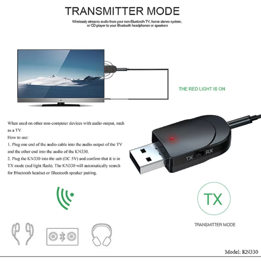 KN330 3 w 1 Bluetooth 5.0 Nada – Home Cinema Receiver recenzja i cena