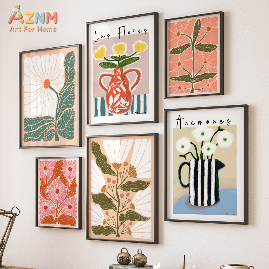 AZNM Boho Kwiatowy Obraz na Pł – Home Cinema Wall Art recenzja i cena
